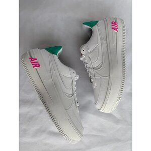 6.5 WOMEN’S NIKE AIR FORCE ONE AF1 PLT.AF.ORM WHITE GREEN PINK FN7180-100